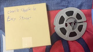 Charlie Chaplin  In  Easy Street 1917  Standard 8mm US AGFA Gevaert Black and White Silent Film [upl. by Nhar]