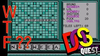 Scrabble game show MSDOS games REVIEW [upl. by Aracal]