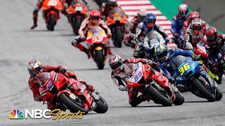 MotoGP Styria Grand Prix  EXTENDED HIGHLIGHTS  8821  Motorsports on NBC [upl. by Leesen]