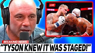 Joe Rogan EXPOSES Mike Tyson Fight Was Scripted this is bad [upl. by Trelu283]