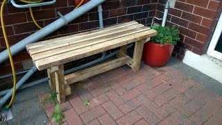 Garden Seat Made From Pallets How To Make One [upl. by Ahtelahs690]