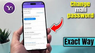 How to change yahoo mail password iphone  Full Guide [upl. by Placidia]