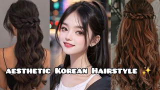 Aesthetic Korean Hairstyle for Girls aesthetic trending hairstyle koreanhairstyle easyhairstyle [upl. by Assirim91]