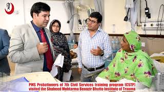 PMS Probationers of 7th Civil Services training program CSTP visited the SMBBIT Karachi [upl. by Nicole]