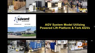 SAVANT AGV System Model LiftLower and Fork AGV System [upl. by Rigby]