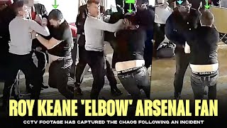 Roy Keane elbow Arsenal fan VIDEO [upl. by Cestar]