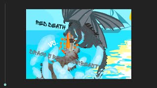 Dragos bewilderbeast vs Red Death Battle animation alternate ending [upl. by Emmerie]