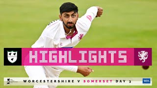 HIGHLIGHTS Worcestershire on top ahead of day four [upl. by Leiso]