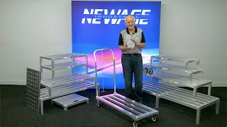 New Age Industrial  Product Demo  Dunnage Racks Mobile Dunnage amp Covers [upl. by Fritz121]