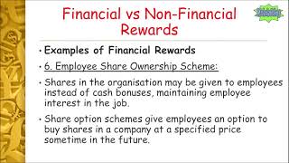 8 Financial and non Financial Rewards for Employees for Leaving Cert Business [upl. by Roana]