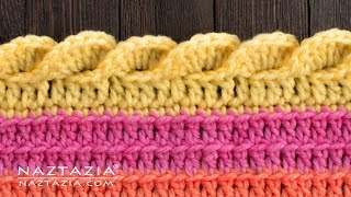 HOW to CROCHET a WAVY SHELL STITCH Border Edging for a Blanket Shawl or Scarf [upl. by Einram]