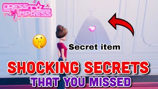 SHOCKING SECRETS THAT YOU MISSED IN DRESS TO IMPRESS 🤯 [upl. by Kaila]