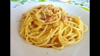 Spaghetti alla carbonara preparati dallo Chef Alberto ARIENTI [upl. by Ryle]