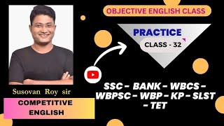 WBCS PRACTICE SET  1 PRACTICE CLASS 32  SSC BANK WBCS WBPSCWBPKPTETSTENO [upl. by Innavoeg]