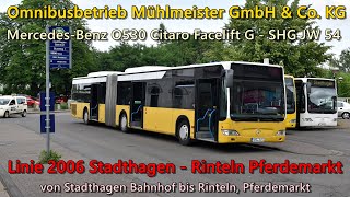 Sound Bus MercedesBenz O530 Citaro Facelift G von Mühlmeister SHG  JW 54 ZF Ecomat [upl. by Erdnaet]