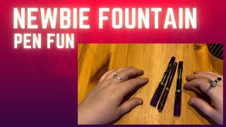 Newbie Fountain Pen Fun [upl. by Ahsenal]