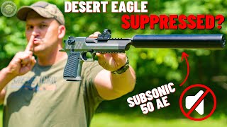 Suppressed Desert Eagle 50 Cal The World’s First Subsonic Deagle [upl. by Marjana]