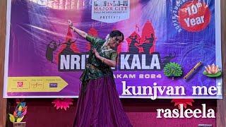 Kunjvan mei rasleela  Kathak  Nrityakala Tilakam 2024  Dance performance by  Shreyasi Rakshit 🪷 [upl. by Quinta]