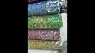 New in Swiss dried GUIPURE Lace fabric 🏷️🆖75K for 5 yards only [upl. by Nilreb211]