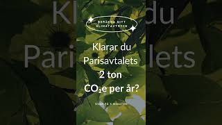 Klarar du Parisavtalets utsläppsmål på 2 ton [upl. by Yclek]