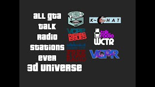 All GTA Talk Radio Stations Ever Part 1 [upl. by Adnilym]