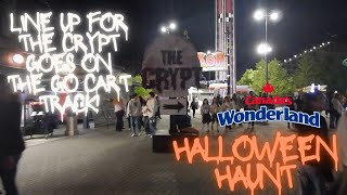 The Line Up For The Crypt At Canadas Wonderland [upl. by Ponton]