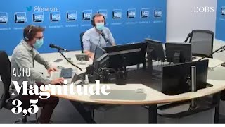 Le séisme à Strasbourg ressenti en direct par les journalistes de France Bleu Alsace [upl. by Zeuqram]