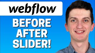 How To Add Before after Slider in Webflow [upl. by Reywas]