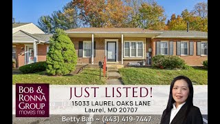 Just Listed 15033 Laurel Oaks Lane Laurel MD 20707 [upl. by Arhat]