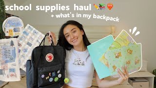 SCHOOL SUPPLIES HAUL 2021 whats in my backpack for senior year [upl. by Solenne]