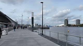 Amsterdam  The Dam  The Lookout  Central Station  Trams  Bikes Bridge  October 2024 [upl. by Arakat90]