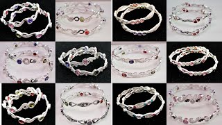 Daily wear Silver bangles designs with price 2023  Silver bangles designs [upl. by Misti]