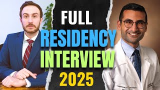 This Is What A Perfect Residency Interview Looks Like  Residency Interview Preparation MATCH 2025 [upl. by Nnairret932]