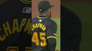 CHAPMAN’S 105 MPH FASTBALL VS MACHADO [upl. by Lemaceon993]