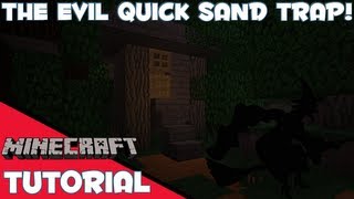 The Evil Quicksand Trap Invisible Minecraft Tutorial  Let Burglars suffer [upl. by Aiken]