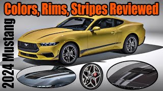 2024 Mustang Colors Rims and Stripes Reviewed❗❗❗ [upl. by Elleunamme206]