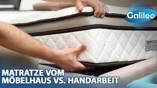 Woran erkennt man eine gute Matratze Möbelhaus vs Handarbeit aus der Manufaktur [upl. by Candyce]