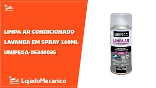 Limpa Ar Condicionado Lavanda em Spray 160ml  UNIPEGA05340035  Loja do Mecânico [upl. by Marieann]