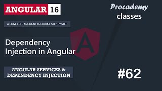 62 Dependency Injection  Angular Services amp Dependency Injection  A Complete Angular Course [upl. by Hsatan]