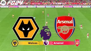 FC 24  Wolves vs Arsenal  Premier League  PS5™ Gameplay [upl. by Neyr]