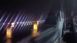 Beautiful Godavari Ark Bridge night View rajahmundry kovvur [upl. by Elletnahc]