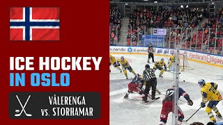 Ice Hockey in Oslo Norway Vålerenga v Storhamar [upl. by Slayton]