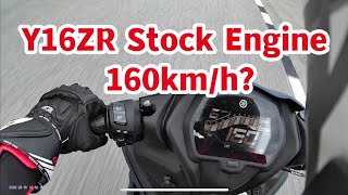 Y16ZR Stock engine 160kmh Y16zr Sepang track day [upl. by Oderf]