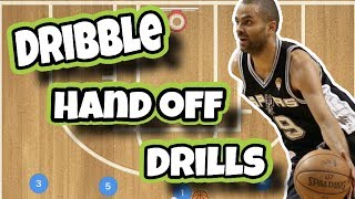 Dribble Hand Off Team Basketball Drills [upl. by Marinna298]