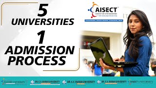 Aisect Group Of Universities One Admission Process  DR CV Raman University Bilaspur Chhattisgarh [upl. by Ammej]