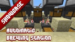 Minecraft Showcase  Automatic brewing station Compact  2 wide [upl. by Erwin]