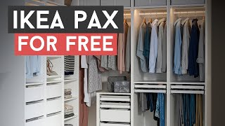 Custom IKEA PAX Wardrobe Build How To Get It For FREE 0 Finance Hack [upl. by Crosley]