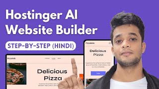 Create Website with Hostinger AI Website Builder  Tutorial  Hindi [upl. by Ahsikit]