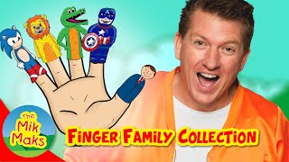 Finger Family Collection  9 Finger Family Songs  Nursery Rhymes  The Mik Maks [upl. by Pappas272]