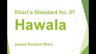 AAOIFI Shariah Standard No 7 Hawala  Part 4 [upl. by Anselme]